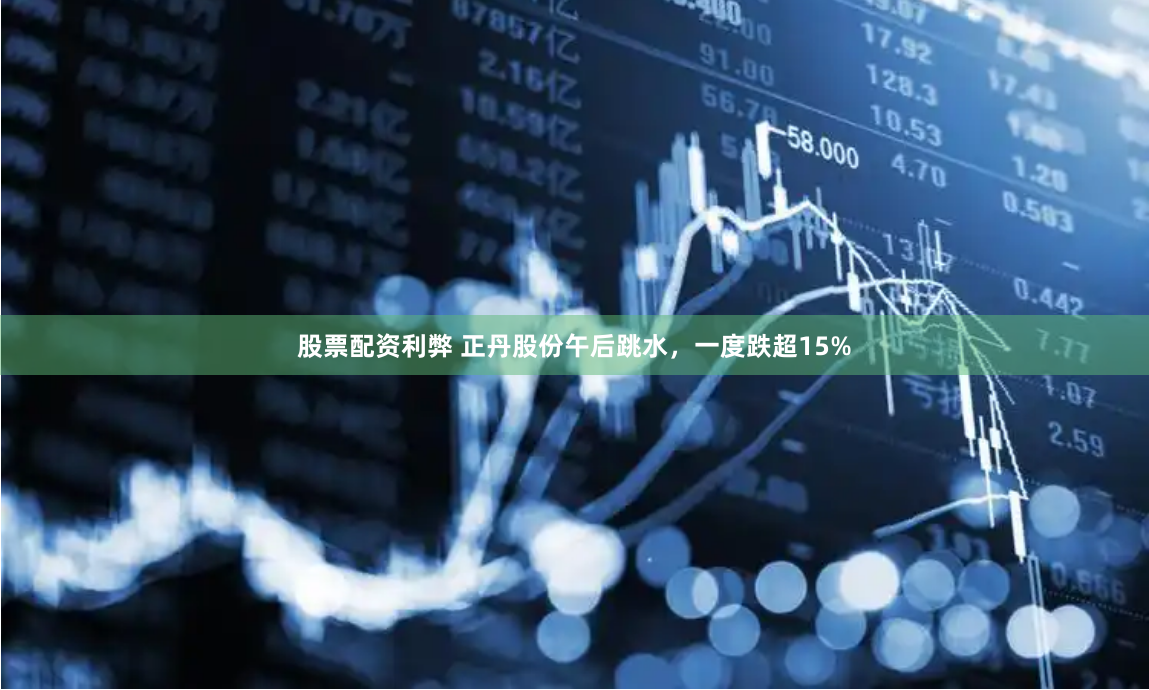 股票配资利弊 正丹股份午后跳水，一度跌超15%